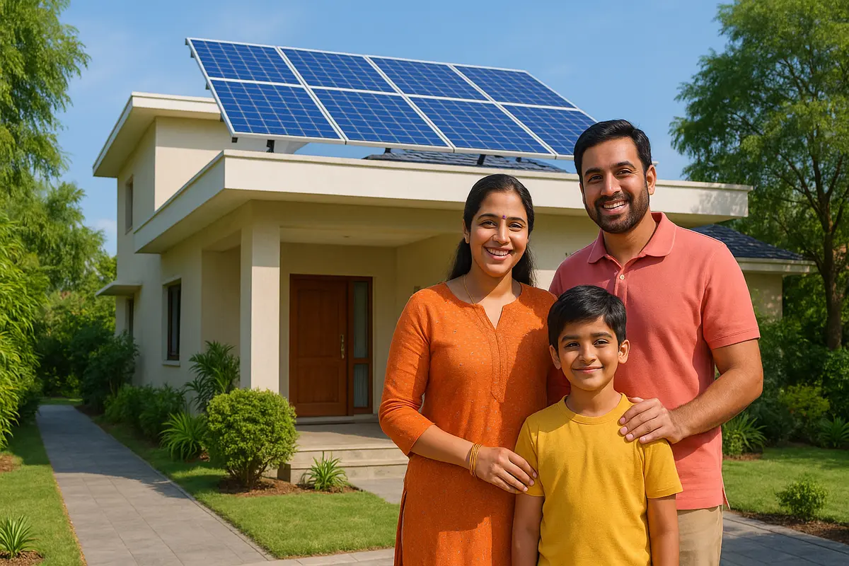 Solar Panel Installation Family